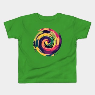 Rainbow Spiral 11 Kids T-Shirt